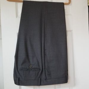 Santorelli Men’s Luxury Flat Front Wool Dress Pant